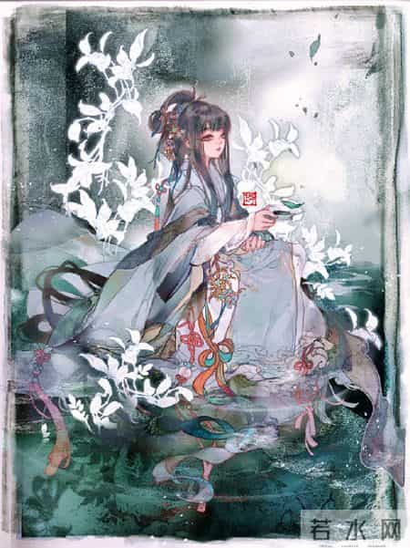 倾心相遇缘今生,古朴妖娆的古风插画｜世间百态的艺术回想