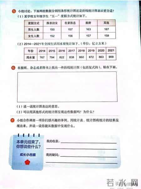 复式折线统计图教案