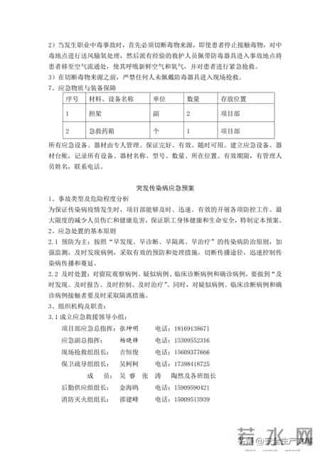 事故应急救援预案,覆盖12类事故!建筑工程综合应急救援预案,安全人必备