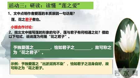 爱莲说教案,《爱莲说》同课异构公开课课件