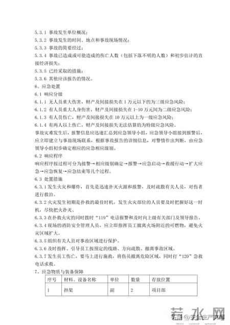 事故应急救援预案,覆盖12类事故!建筑工程综合应急救援预案,安全人必备