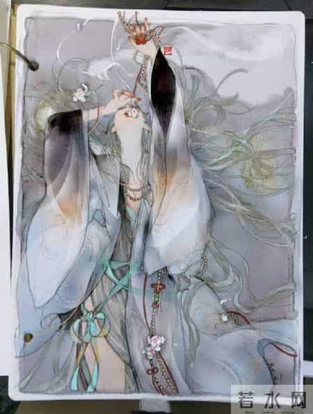 倾心相遇缘今生,古朴妖娆的古风插画｜世间百态的艺术回想