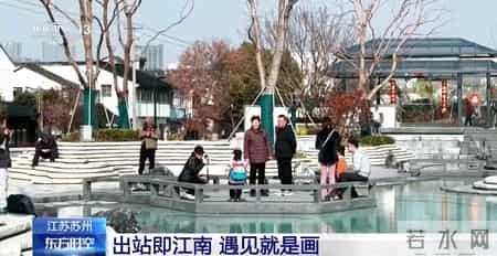 写景,小桥流水、梅花初绽、海天一色 被地铁口的景色美到了