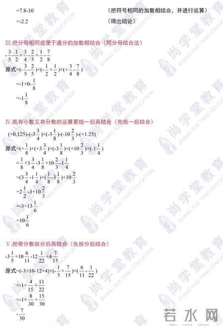 月考来了，初一数学重难点归纳总结，收藏一下