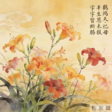 忆母：半生恩未报，字字皆断肠