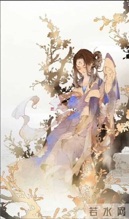 倾心相遇缘今生,古朴妖娆的古风插画｜世间百态的艺术回想