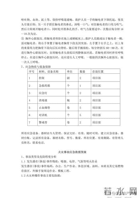 事故应急救援预案,覆盖12类事故!建筑工程综合应急救援预案,安全人必备