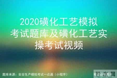 2020磺化工艺模拟考试题库及磺化工艺实操考试视频