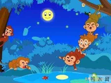 猴子捞月的故事,寓言故事---猴子捞月，给孩子的每日故事