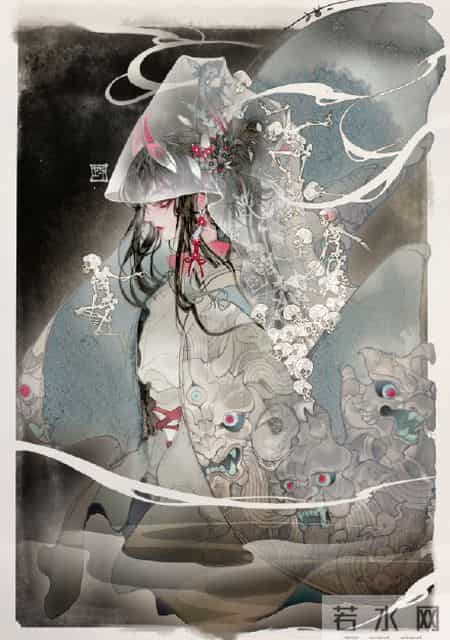 倾心相遇缘今生,古朴妖娆的古风插画｜世间百态的艺术回想