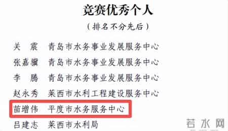 五项劳动竞赛,喜报——五项荣誉加身！平度重点水利工程建设创新创优劳动竞赛喜获佳绩！