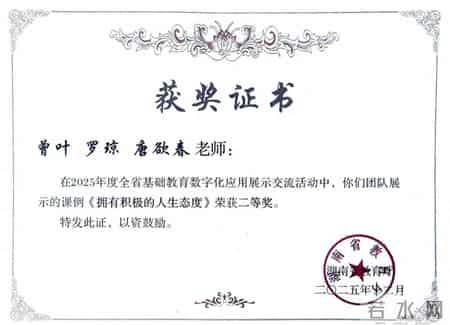 湖南省基础教育资源网,怀化市河西中学教师团队荣获湖南省基础教育数字化应用交流活动二等奖