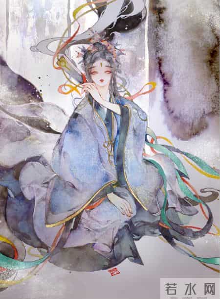 倾心相遇缘今生,古朴妖娆的古风插画｜世间百态的艺术回想