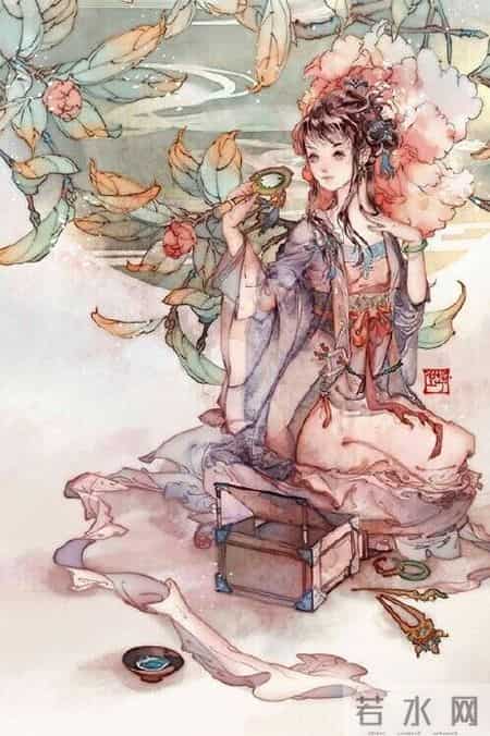 倾心相遇缘今生,古朴妖娆的古风插画｜世间百态的艺术回想