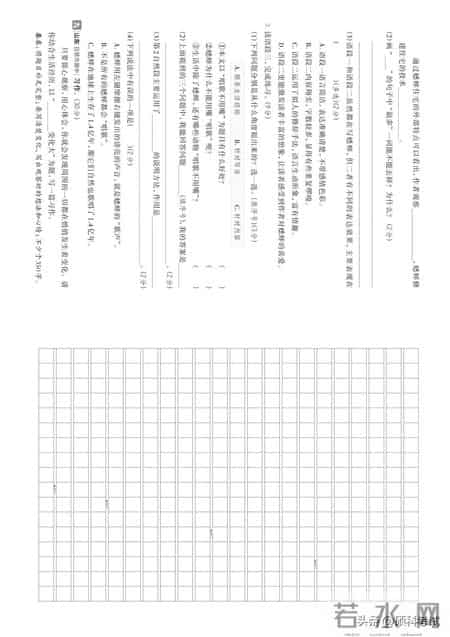 四年级上册语文试卷,四年级上册数学试卷可打印