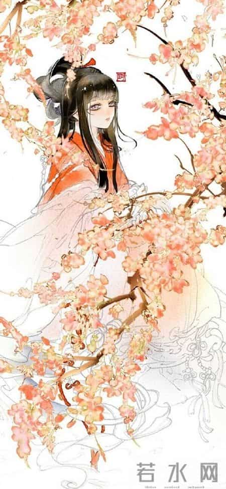 倾心相遇缘今生,古朴妖娆的古风插画｜世间百态的艺术回想