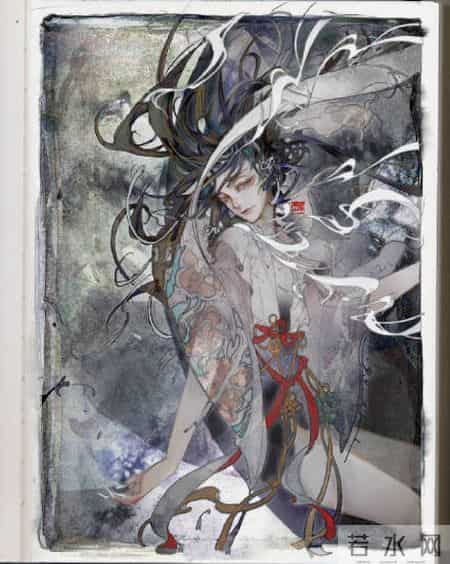 倾心相遇缘今生,古朴妖娆的古风插画｜世间百态的艺术回想