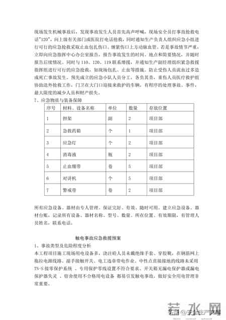 事故应急救援预案,覆盖12类事故!建筑工程综合应急救援预案,安全人必备