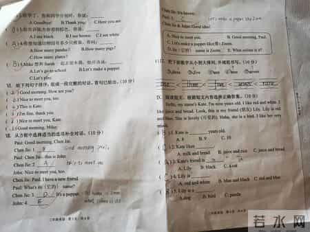 三年级英语上册期末试卷,三年级英语上册期末试卷,苏教版含答案