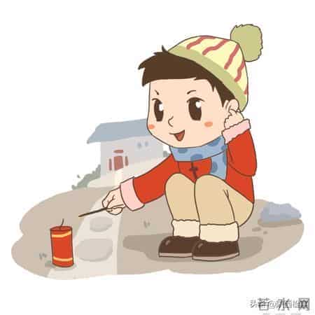 漫画 - 蛋蛋日记：放鞭炮