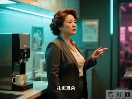 都市女孩独自漫步在霓虹灯下的街头，思考着未来的方向。