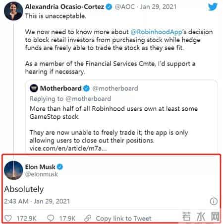 美国亿万富豪被散户威胁退出推特,最无耻一幕出现。宅男散户：我赢了。华尔街：我掀桌