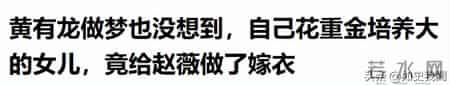 黄有龙简历,黄有龙做梦也没想到，自己花重金培养大的女儿，竟给赵薇做了嫁衣