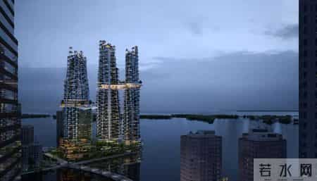 垂直森林,马岩松美国又一神作!三座摩天楼构成“垂直森林”