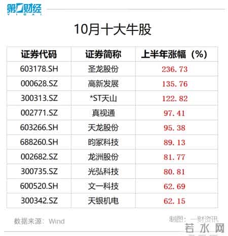 2012涨幅最大的股票,2012年十大妖股