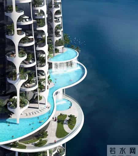 垂直森林,马岩松美国又一神作!三座摩天楼构成“垂直森林”