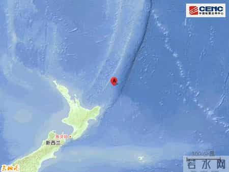 新西兰北岛以东附近发生6.3级左右地震
