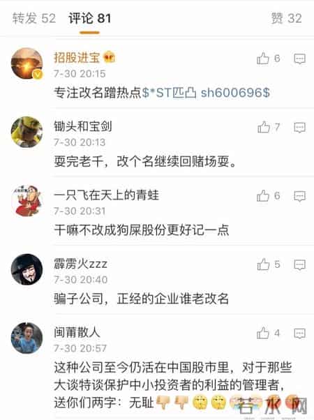 匹凸匹将第五次更名，今天居然又涨停了！换个马甲换个心情？