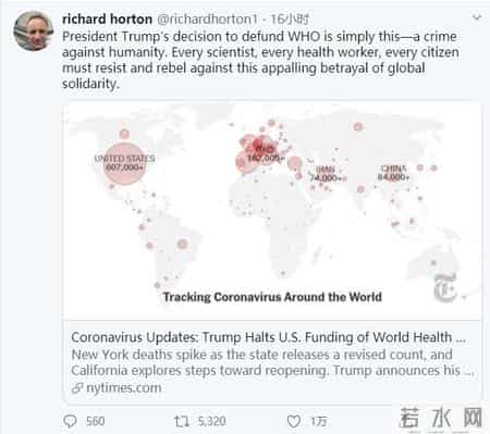 《柳叶刀》主编彻底怒了：这简直是对全人类的犯罪