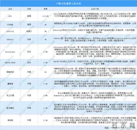 二维力传感器,2024年中国人形机器人赛道六维力传感器行业市场前景预测研究报告