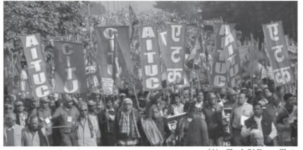 印度独立后的工人阶级运动