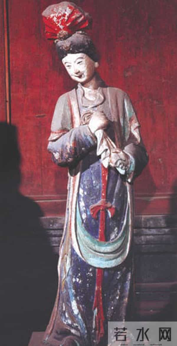 山西太原晋祠圣母殿宋代彩塑宫女像