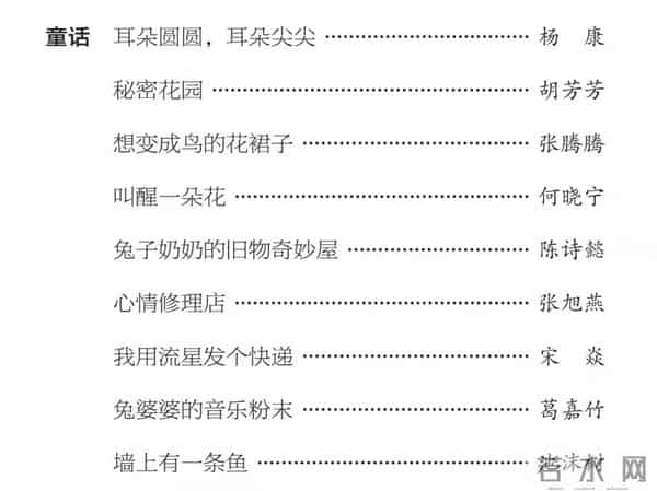 2021年冰心儿童文学新作奖获奖名单